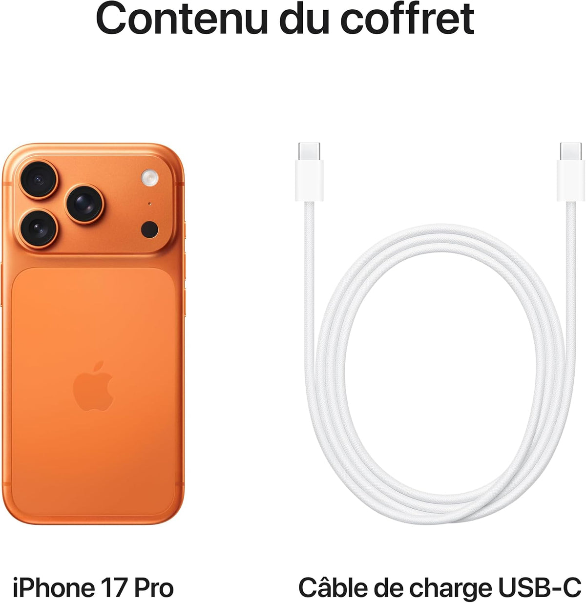 Apple iPhone 17 Pro 256 Go – Orange cosmique